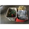 Image 1 : 2 BOXES OF CHRISTMAS GARLEN AND CENTER PIECES