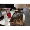 Image 1 : BOX OF DECORATIVE JARS AND BOTTLES