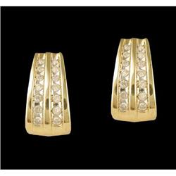 10KY Gold 1.00ct Diamond Earrings