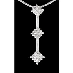 10KW Gold .25ct Diamond Stick Pendant