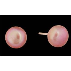 6 MM Freshwater Pearl /Sterling Silver Stud Ear