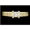Image 1 : 14KYW Gold .65ct. Diamond Engagement Ring