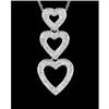 Image 1 : 14KW Gold Diamond Triple Heart Pendant