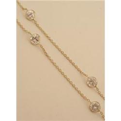 14KY Gold CZ Elegant Necklace