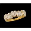 Image 1 : 14KY Gold Heart Diamond Ring