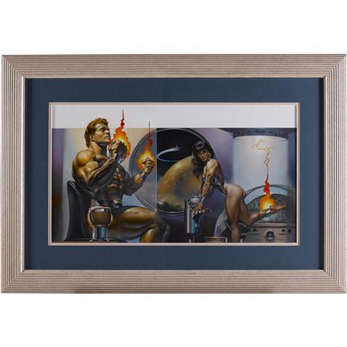 Boris Vallejo "Space Station" Painting Original Art