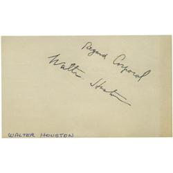 Walter Huston/RayMilland Autographs 