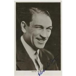 Victor McLaglen Signed Postcard 
