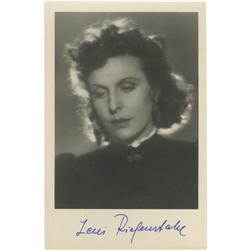 Leni Riefenstahl Signed Postcard 