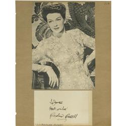 Rosalind Russell/Donald Crips Autographs 