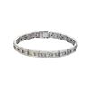 Image 1 : Natural 8.86 CTW Multi-Sapphire & Diamond Bracelet 14K White Gold - REF-295R2K