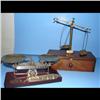 Image 1 : Postage Scales Wood Box with drawer Henry Troemner ( no weights), Eastman Studio Scale with avoirdup