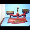 Image 1 : Henry Troemnel Cast Iron Scale Hrney Troemnel Cast Iron Red Scale with weights.  Very good condition