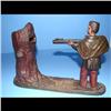 Image 2 : Creedmore Cast Iron Mechanical Bank Red Pants.  Good Paint.  Excellent Working Condition.   Weight 3