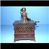 Image 2 : Monkey Organ Grinder Cast Iron Mechanical Bank Very Good Condition. Has the coin trap.   Weight 1 3/