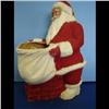 Image 1 : 10" Santa Claus Composition Santa Standing at the Chimney Very good condition.