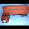 Image 1 : Pressed Steel Structo Transport Truck 2 Part, no grill or lights.  Shows Rust