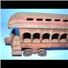 Image 1 : 13" NYC Central & Hudson River Cast Iron Trolley #892 missing wheels and axels on rear.    Cast Iron