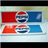 Image 1 : 2 Pepsi Display Case Signs 10x30  Each.  Very good condition.