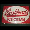 Image 1 : Washburn's IceCream Double Sided Sign One side of the sign is not good.