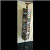 Image 1 : Store Display Rotating postcard Holder w/Eagle Tall 74" Rotating Floor Standing Post Card Display Ra