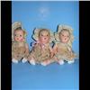 Image 1 : 3 Dionne Quintuplets Only 3 of the Dionne Quintuplets.  Made in Japan.  8" each.  Weight 1 1/2lb.