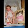 Image 1 : Tiny Tears Spa Bath Tiny Tears with Spa Bath original Box & original clothing. 16" Doll.  Very good 