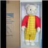 Image 1 : Merry Thought Bear Original Packing Box Design #1221 Tag on Hand Rupert Ay18ID Red Shirt Yellow pant