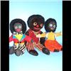 Image 1 : 3 Early Golliwogs Group of 3 older Golliwogs 2 of them measuring 13" and one 15" golliwog.  Two of t
