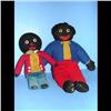 Image 1 : 2 Early Golliwogs 2 Early Golliwogs 19" and 13". Very good condition.  Weight 2 lbs.