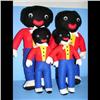 Image 1 : 4Golliwogs Group of 4 Golliwogs measuring 2 at 22" and 2 at 16".  Very good condition.  Weigh 4.5 lb