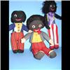 Image 1 : Group of 3 Early Golliwogs Group of three early golliwogs 17" missing eye with original label, 24" t