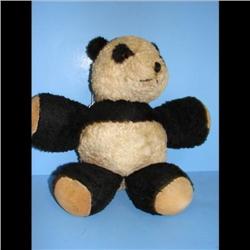 1950's English Panda Bear 1950's English Panda Bear.  Plush Cotton.  Soiled.  Weight 1 1/4 lbs.  13 