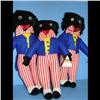 Image 1 : Group of Three Golliwogs Group of Three Golliwogs Two 18" and one 16".  Original Tabs, Blue Jackets 