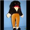 Image 1 : Velvet Golliwog Velvet Golly HD 18CG Original Bag and Tags Printed Label on Foot.  Glass Eyes   20" 