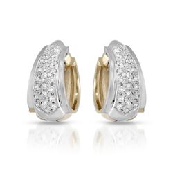 Natural 0.66 CTW Diamond Earrings 14K White Gold - REF-113R4K