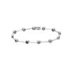 Image 1 : Natural 3.11 CTW Multi-Sapphire & Diamond Bracelet 14K White Gold - REF-141W3H