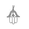 Image 1 : Natural 0.45 CTW Diamond Necklace 14K White Gold - REF-50W4H