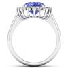 Image 2 : Natural 4.29 CTW Tanzanite & Diamond Ring 14K White Gold - REF-145X3K