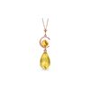 Image 1 : Genuine 5.5 ctw Citrine Necklace 14KT Rose Gold - REF-25N6R