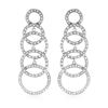 Image 1 : Natural 0.94 CTW Diamond Earrings 14K White Gold - REF-126K2R