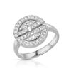 Image 1 : Natural 0.41 CTW Diamond Ring 14K White Gold - REF-68F4M