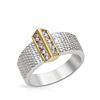 Image 1 : Natural 0.44 CTW Diamond Ring 18K Two Tone Gold - REF-117K9R