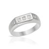 Image 1 : Natural 0.50 CTW Princess Diamond Ring 14K White Gold - REF-107T3X