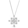 Image 1 : Natural 0.66 CTW Princess Diamond & Princess Diamond Necklace 18K White Gold - REF-113T4X