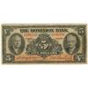 Image 1 : Dominion Bank $5.00 1935 F