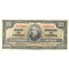 Image 1 : Bank of Canada $100.00 1937 Gordon
