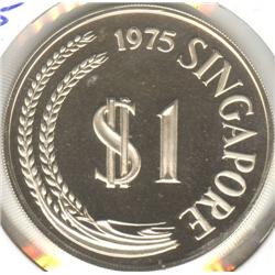 Singapore $1.00 1975 Proof Silver