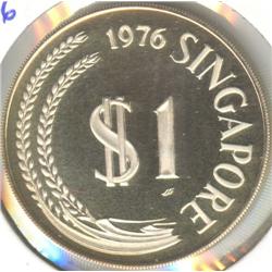 Singapore $1.00 1976 Proof Silver