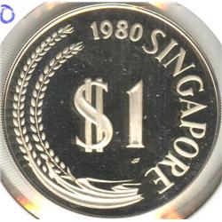 Singapore $1.00 1980 Proof Silver